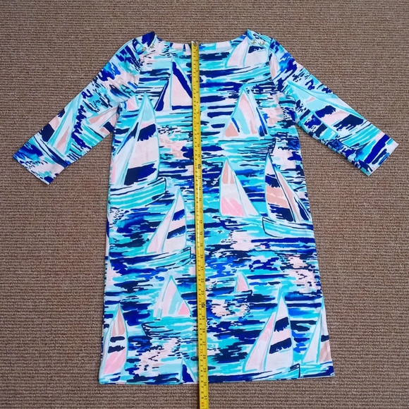 Lilly Pulitzer girls youth dress, XL 12-14, Blue, Pink, White - Picture 2 of 6